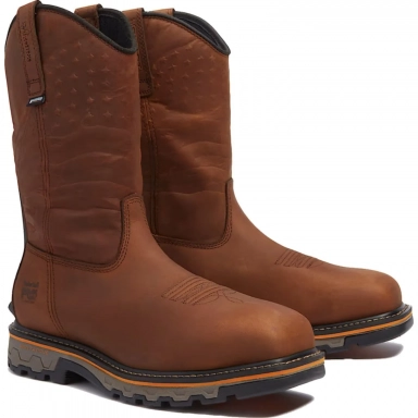 Timberland Mens True Grit USA Composite Toe Waterproof Pull-On Boot
