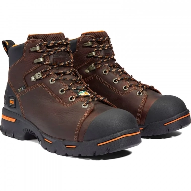 Timberland Mens Pro 6 Endurance Met Guard Steel Toe Work Boot Brown
