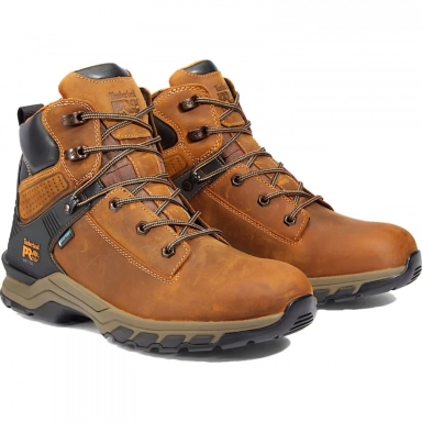 Timberland Mens Pro 6 Hypercharge Soft Toe Waterproof Work Boot Brown