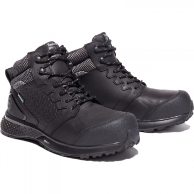 Timberland Womens Pro Reaxion Composite Toe Waterproof Sneaker Black