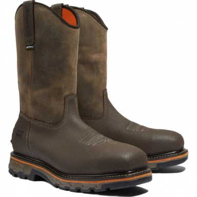 Timberland Mens Pro True Grit Waterproof Composite Toe Pull-On Boot