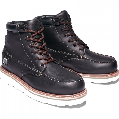 Timberland Mens Pro Gridworks 6 Waterproof Soft-Toe Work Boot Black