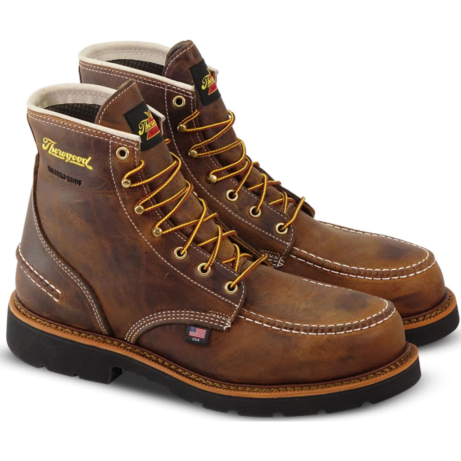 Thorogood Mens 1957 Series Waterproof 6 Crazyhorse Moc Toe Maxwear90 ...