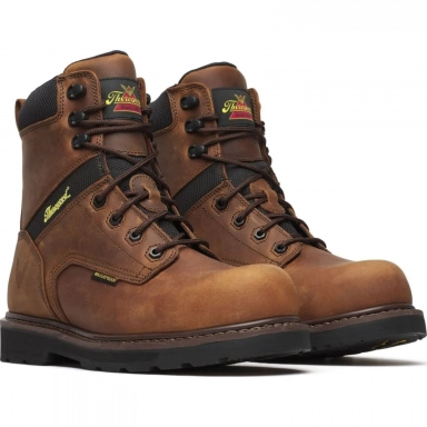 Thorogood Mens 8 Inch Waterproof Composite Toe Crazy Horse Work Boot