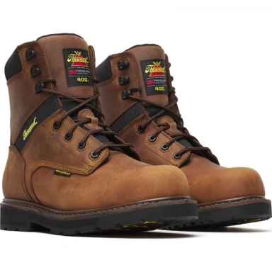 Thorogood Mens 8 Inch Waterproof Insulated Composite Toe Crazy Horse