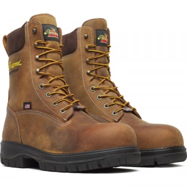 Thorogood Mens 8" Chestnut Nano Safety Toe Waterproof Work Boot 804-4249