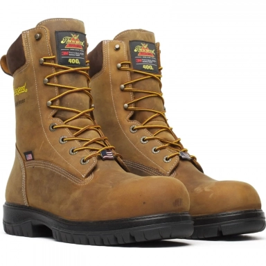 Thorogood Mens 8 Inch Waterproof Insulated Nano Toe Plain Work Boot