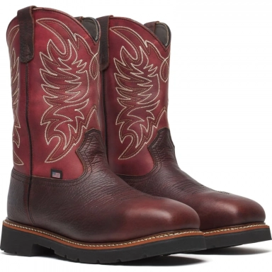 Thorogood Mens 11 Inch Waterproof Nano Square Toe Chili Crimson Cowboy