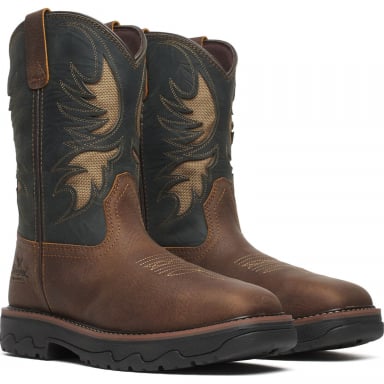 Thorogood Mens 11 Inch Vented Buffalo Ridge Nano Toe Work Boots Brown Cobalt 804-4339