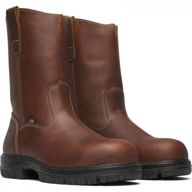 Thorogood Mens Nano Safety Toe Bourbon Leather Wellington