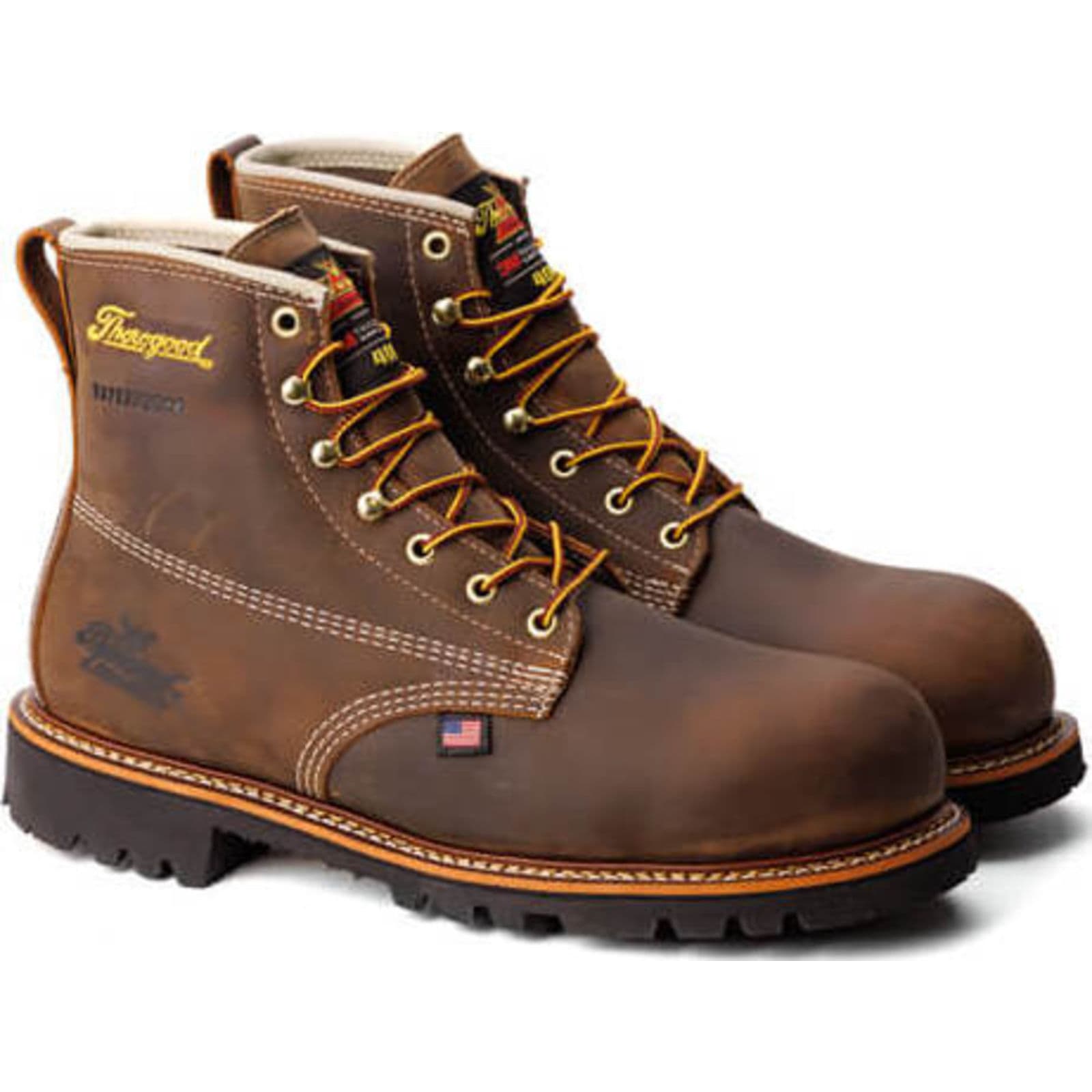 Shop Thorogood Mens 6" Crazyhorse Nano Safety Toe Waterproof Work Boot