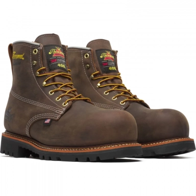 Thorogood Mens 6 Inch Waterproof Insulated Nano Toe Crazy Horse Work