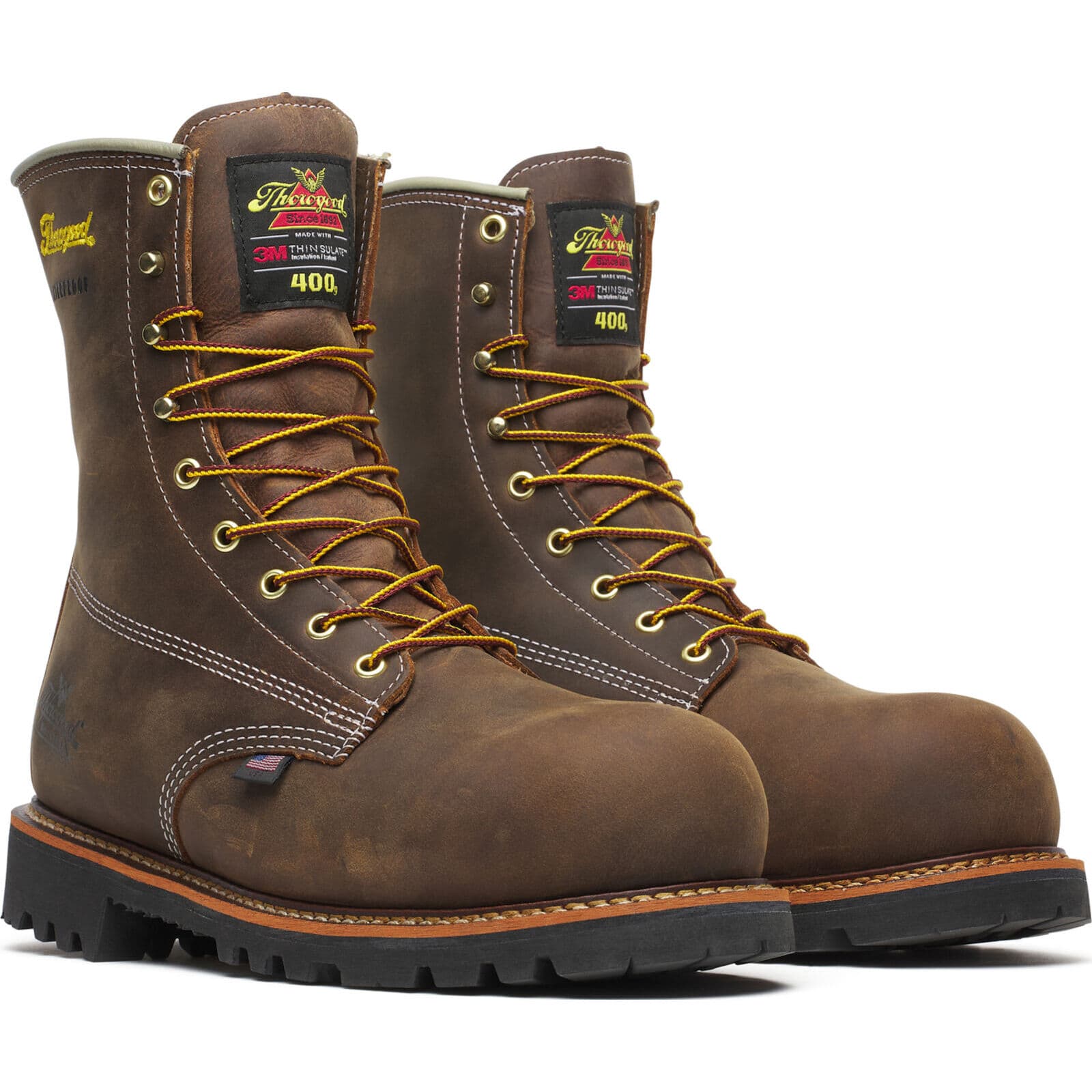 Shop Thorogood Mens 8" Crazyhorse Nano Safety Toe Waterproof Work Boot