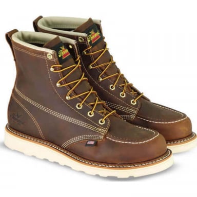 Thorogood Mens 6" Trail Crazy Horse Moc Toe Work Boot 804-4575