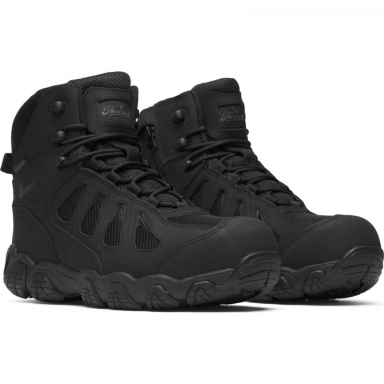 Thorogood Unisex 6 Inch Waterproof Composite Toe Side Zip Black Work