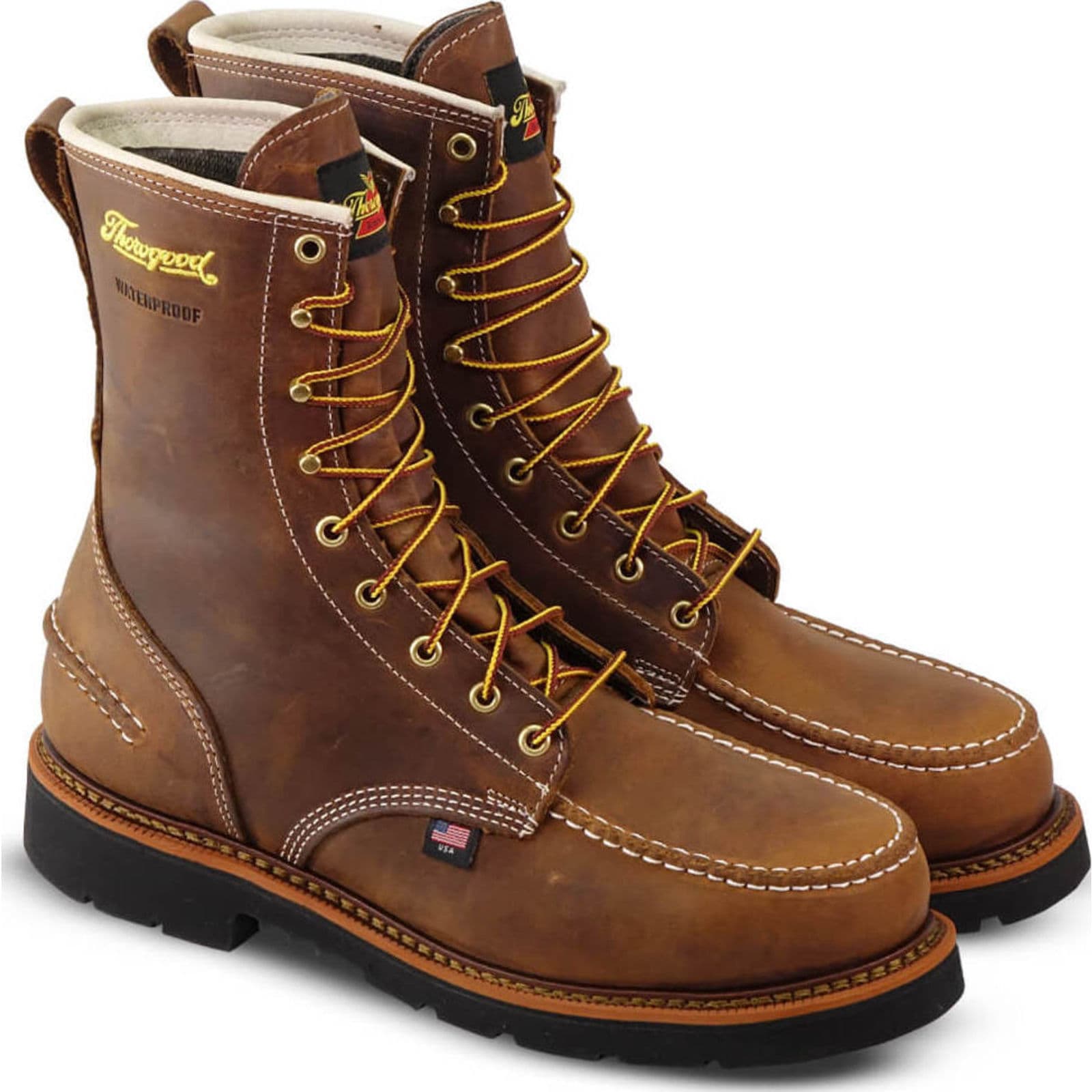 Shop Thorogood Mens 8" Crazyhorse Moc Toe 1957 Series Waterproof Boots