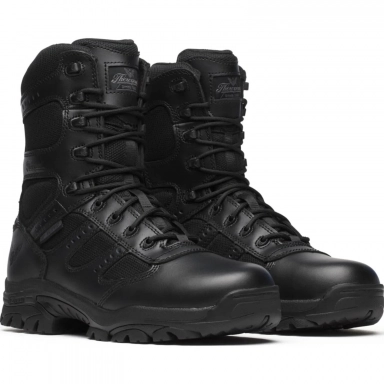 Thorogood Unisex 8 Inch Waterproof BBP Side Zip Black Work Boot