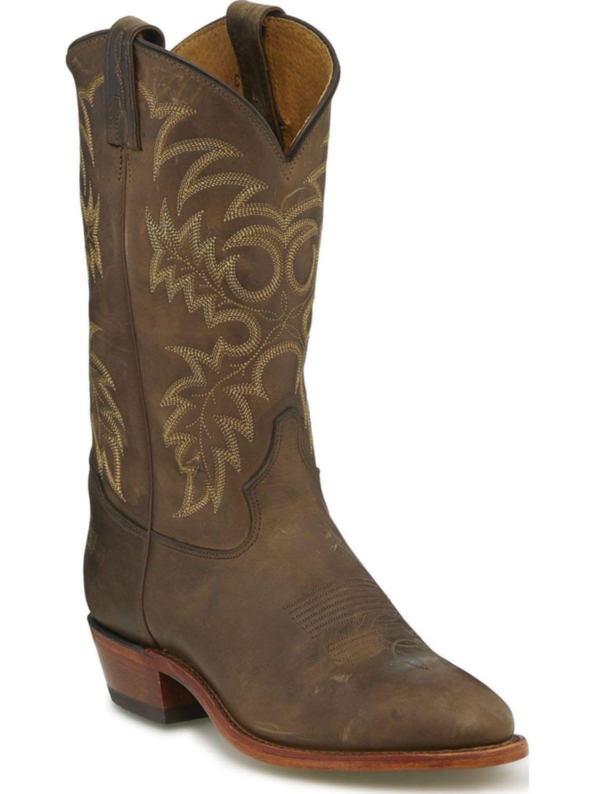 Tony Lama Vtg Classic Brown Cowboy Boots Mens 12 D