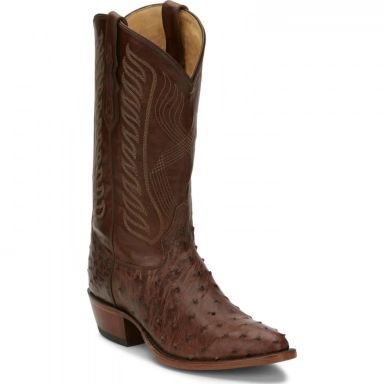 Tony Lama Mens 13 Kango Tab Full Quill Ostrich Cowboy Boot