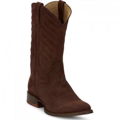 Tony Lama Mens 12 Amado Suede Deep Coffee Western Boot