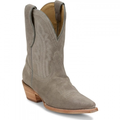 Tony Lama Womens 9 Lea Ash Suede Western Bootie