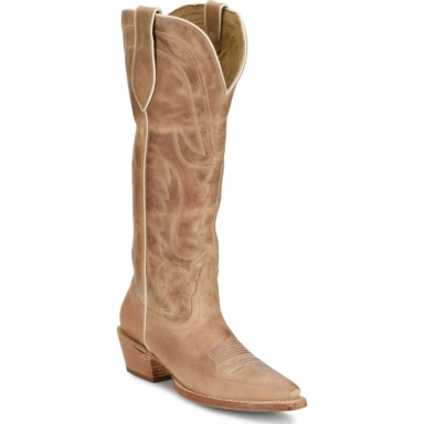 Tony Lama Womens 15 Jess Bone Goat Western Boot