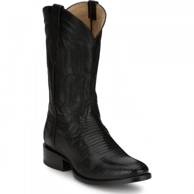 Tony Lama Mens 12 Kirtland Black Goat Western Boot