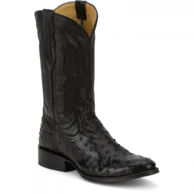 Tony Lama Mens 12 Zony Black Goat Western Boot
