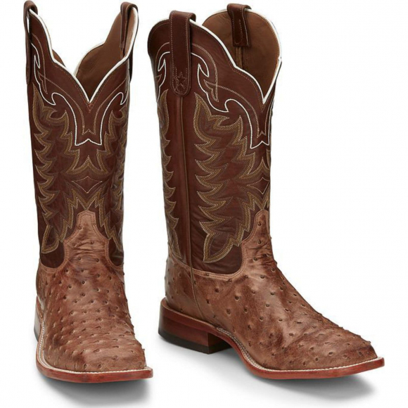 Shop Tony Lama Mens 13 Chocolate Vintage Ostrich Cowboy Boot E9323 Save Now Free Shipping BootAmerica