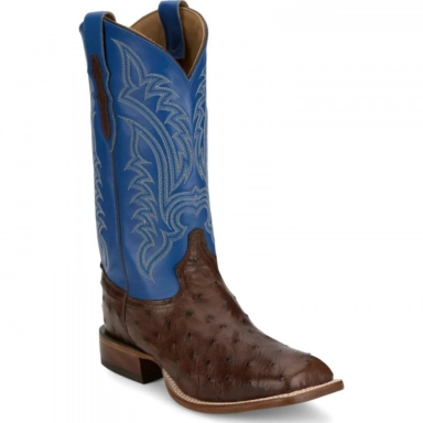 Tony Lama Mens 13 Damilano Sapphire Blue Cowhide Western Boot