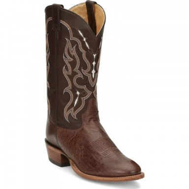 Tony Lama Mens 13? Tiberius Cowhide Top Western Boot Brown