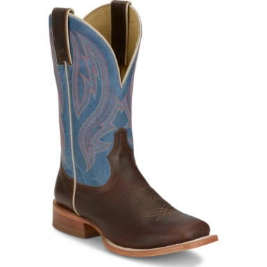Tony Lama Womens 11 Darcia Iris Blue Western Boot