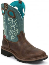 Tony Lama Womens 10" Saddleback Brown Cowgirl Boot RR3401L