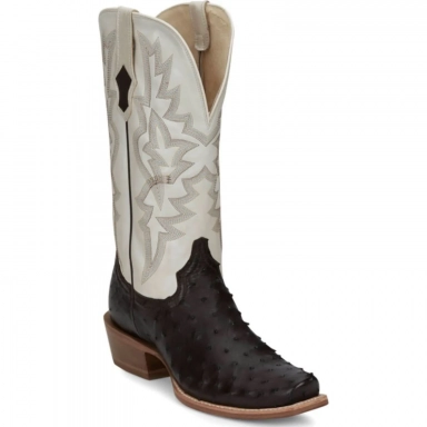 Tony Lama Mens 13 Ryleen Ivory Cowhide Western Boot