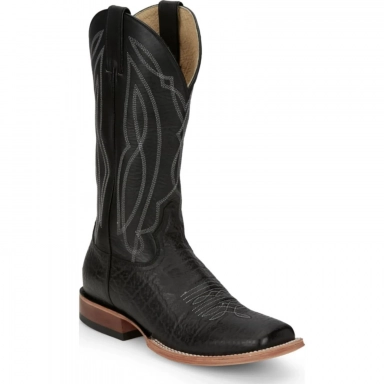 Tony Lama Mens 13 Flat Black Tide Cowboy Boot