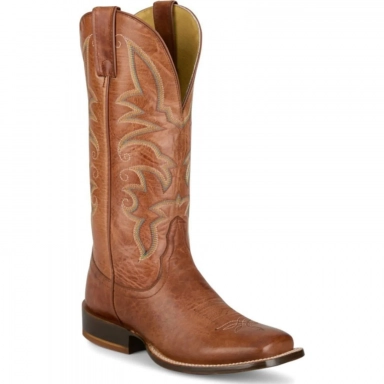 Tony Mens Lama 13 Helena Cognac Goat Western Boot