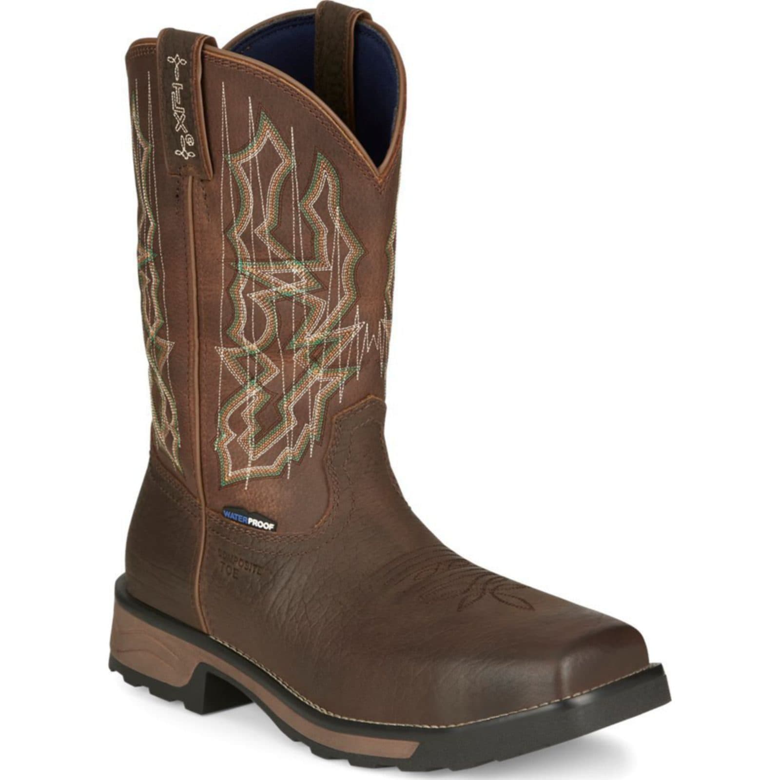 Tony Lama Mens 11 Anchor Cognac Composite Toe Western Work