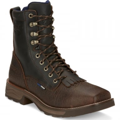 Tony Lama Mens 8" High Range Pecan Brown Composite Toe Work Boot TW3430