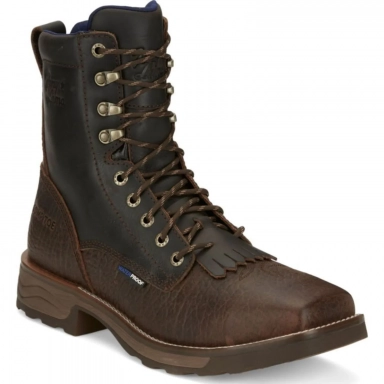 Tony Lama Mens 8 High Range Pecan Brown Composite Toe Boot