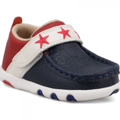 Twisted X Infants Driving Moc Red White - Blue