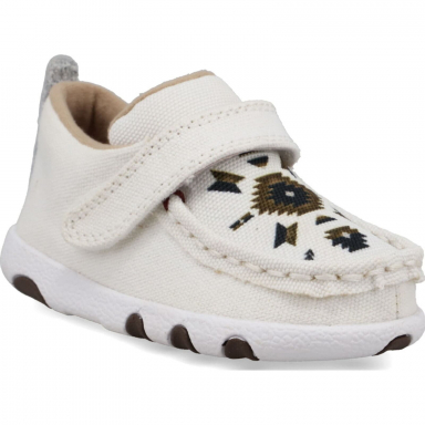 Twisted X Infants Driving Moc White Multi