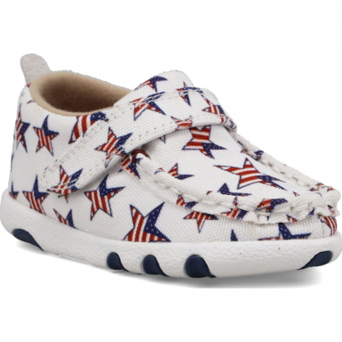 Twisted X Intants Driving Moc Red White - Blue