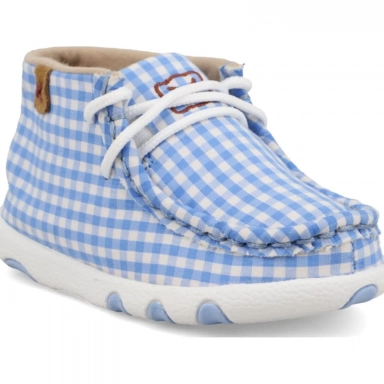 Twisted X Infants Chukka Driving Moc Blue - White