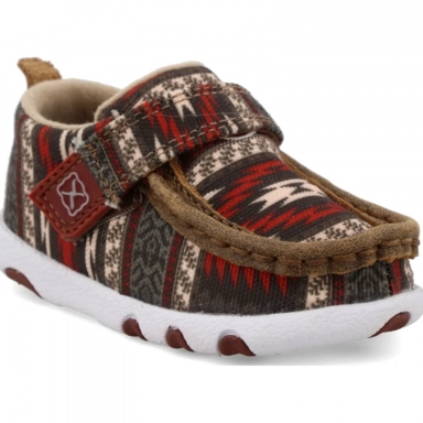 Twisted X Infants Hooey Driving Moc Boot Red Aztec
