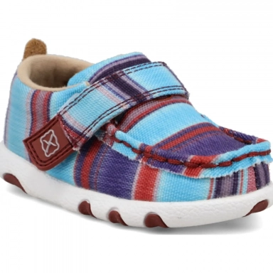 Twisted X Infants Hooey Driving Moc Boot Blue Multi