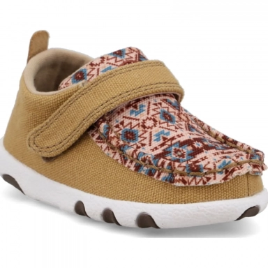 Twisted X Infants Eco Hooey Driving Moc Beeswax - Aztec Multi