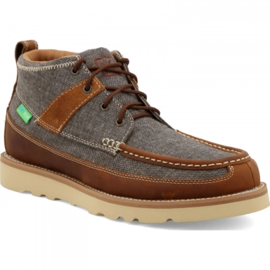 Twisted X Mens 4" Wedge Shoe Dust - Brown