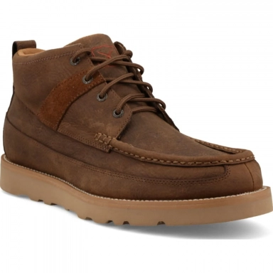 Twisted X Mens Wedge Sole Boot Tobacco Brown