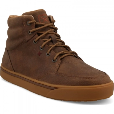 Twisted X Mens 6" Kicks Shoe Tobacco Brown