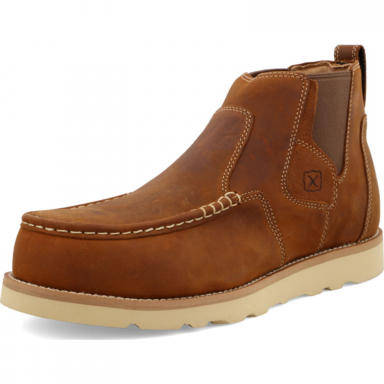 TwistedX Mens 4" Work Chelsea Wedge Sole Boot MCAN001